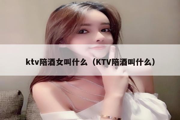 ktv陪酒女叫什么（KTV陪酒叫什么）