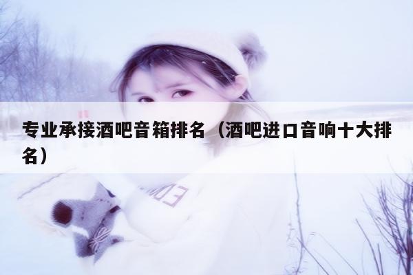 专业承接酒吧音箱排名（酒吧进口音响十大排名）