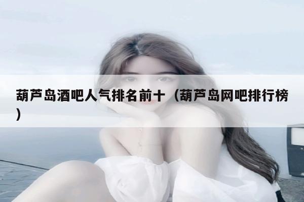 葫芦岛酒吧人气排名前十（葫芦岛网吧排行榜）